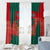 Bangladesh Flag Window Curtain with Royal Bengal Tiger Design
