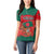 Bangladesh Flag Women Polo Shirt with Royal Bengal Tiger Design