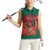 Bangladesh Flag Women Sleeveless Polo Shirt with Royal Bengal Tiger Design