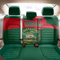 Bangladesh Chittagong Heritage Back Car Seat Cover with National Emblem and Flag