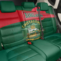 Bangladesh Chittagong Heritage Back Car Seat Cover with National Emblem and Flag