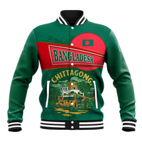 Bangladesh Chittagong Heritage Baseball Jacket with National Emblem and Flag