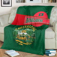 Bangladesh Chittagong Heritage Blanket with National Emblem and Flag