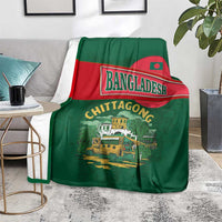 Bangladesh Chittagong Heritage Blanket with National Emblem and Flag