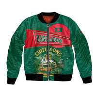Bangladesh Chittagong Heritage Bomber Jacket with National Emblem and Flag