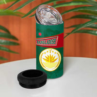 Bangladesh Chittagong Heritage 4 in 1 Can Cooler Tumbler with National Emblem and Flag