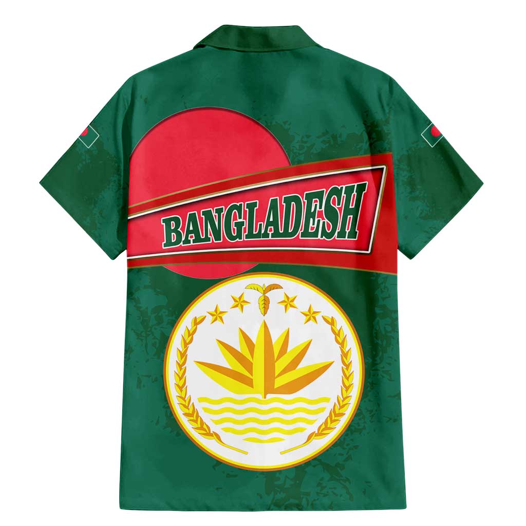 Bangladesh Chittagong Heritage Family Matching Mermaid Dress and Hawaiian Shirt with National Emblem and Flag