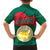 Bangladesh Chittagong Heritage Family Matching Off The Shoulder Long Sleeve Dress and Hawaiian Shirt with National Emblem and Flag