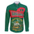 Bangladesh Chittagong Heritage Family Matching Off The Shoulder Long Sleeve Dress and Hawaiian Shirt with National Emblem and Flag