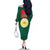 Bangladesh Chittagong Heritage Family Matching Off The Shoulder Long Sleeve Dress and Hawaiian Shirt with National Emblem and Flag