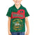 Bangladesh Chittagong Heritage Family Matching Off The Shoulder Long Sleeve Dress and Hawaiian Shirt with National Emblem and Flag