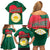Bangladesh Chittagong Heritage Family Matching Off Shoulder Short Dress and Hawaiian Shirt with National Emblem and Flag