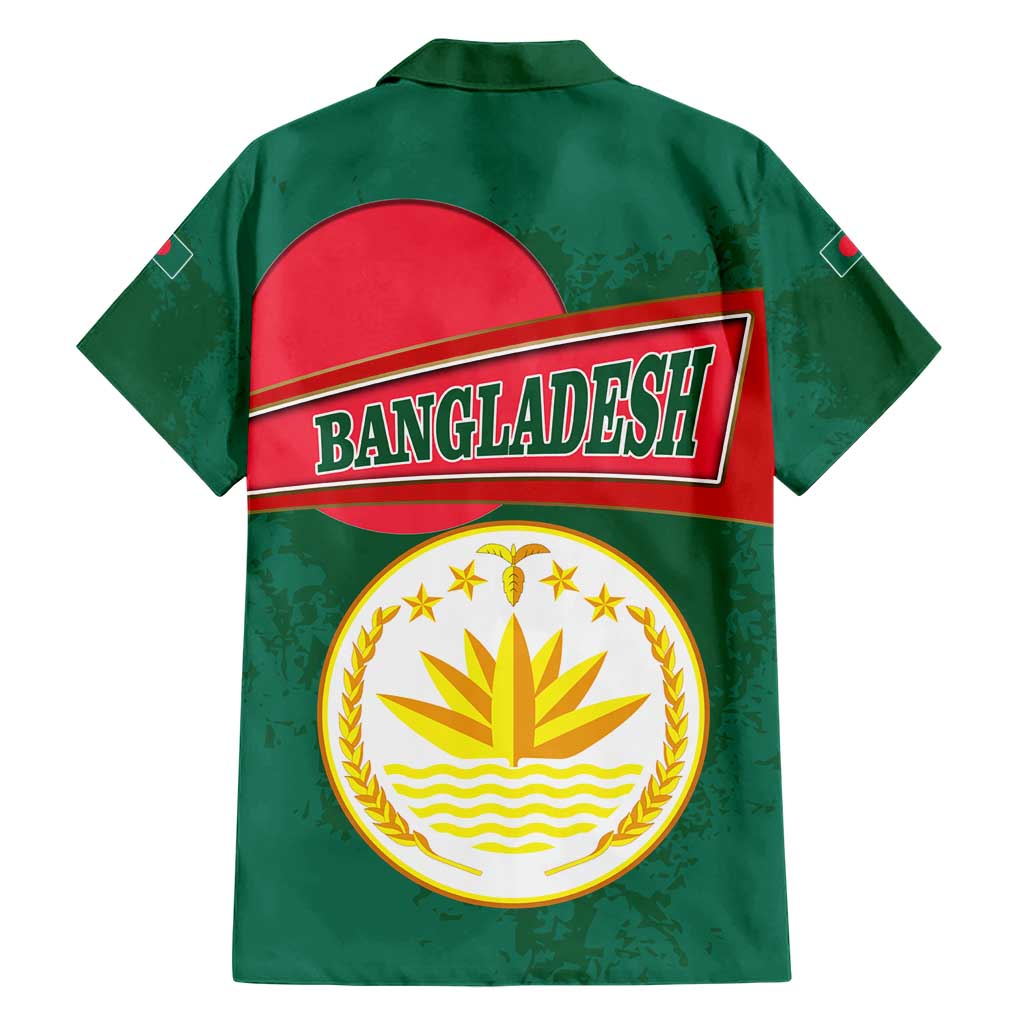 Bangladesh Chittagong Heritage Hawaiian Shirt with National Emblem and Flag