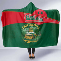 Bangladesh Chittagong Heritage Hooded Blanket with National Emblem and Flag