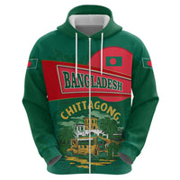 Bangladesh Chittagong Heritage Hoodie with National Emblem and Flag