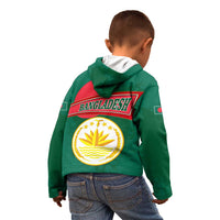 Bangladesh Chittagong Heritage Kid Hoodie with National Emblem and Flag