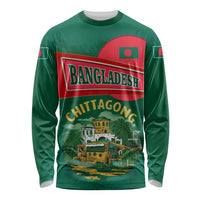 Bangladesh Chittagong Heritage Long Sleeve Shirt with National Emblem and Flag