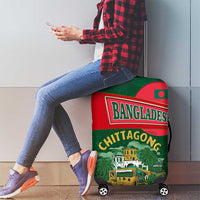 Bangladesh Chittagong Heritage Luggage Cover with National Emblem and Flag