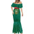 Bangladesh Chittagong Heritage Mermaid Dress with National Emblem and Flag