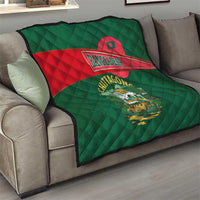 Bangladesh Chittagong Heritage Quilt with National Emblem and Flag