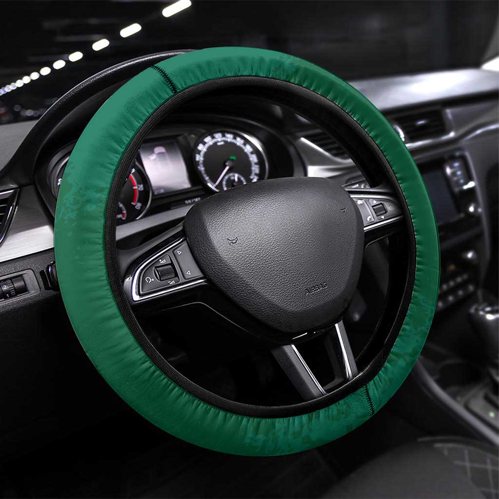 Bangladesh Chittagong Heritage Steering Wheel Cover with National Emblem and Flag