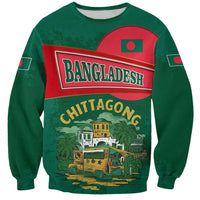 Bangladesh Chittagong Heritage Sweatshirt with National Emblem and Flag