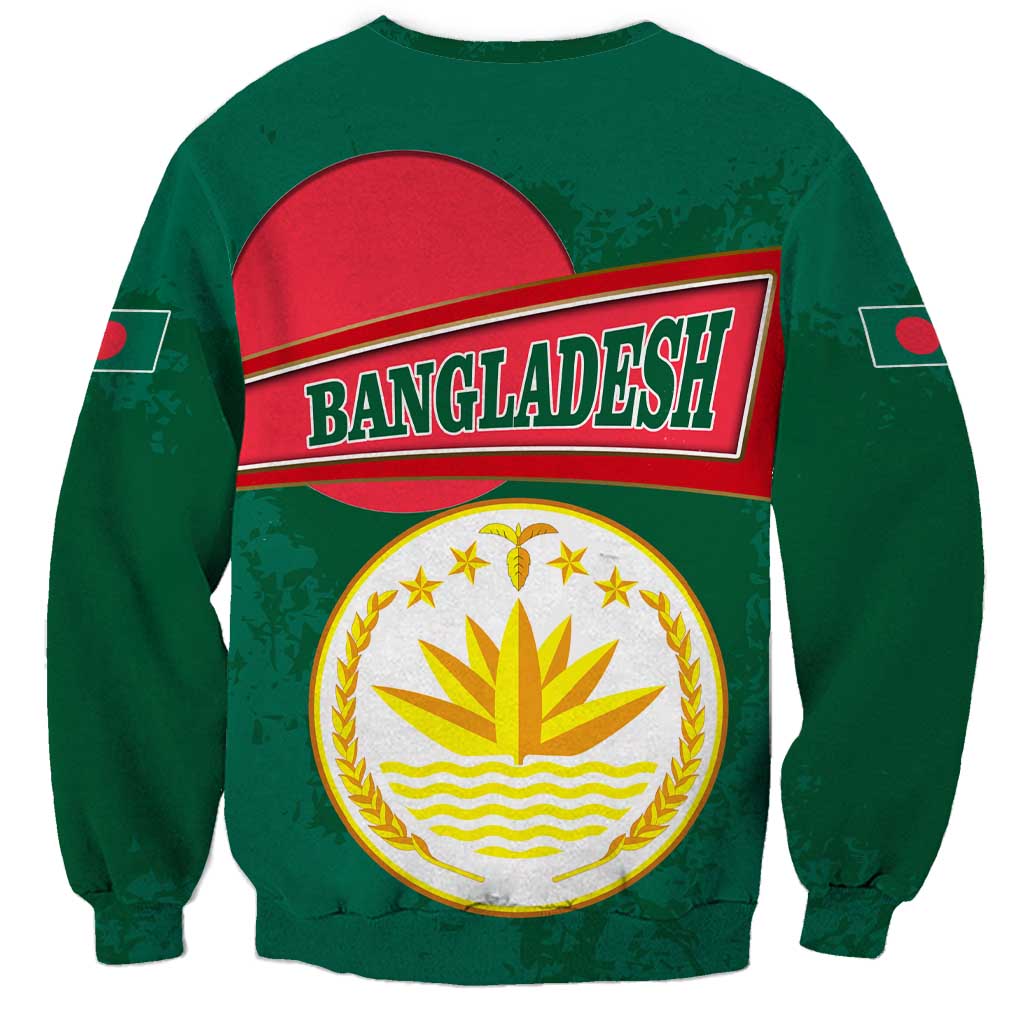 Bangladesh Chittagong Heritage Sweatshirt with National Emblem and Flag
