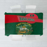 Bangladesh Chittagong Heritage Tablecloth with National Emblem and Flag