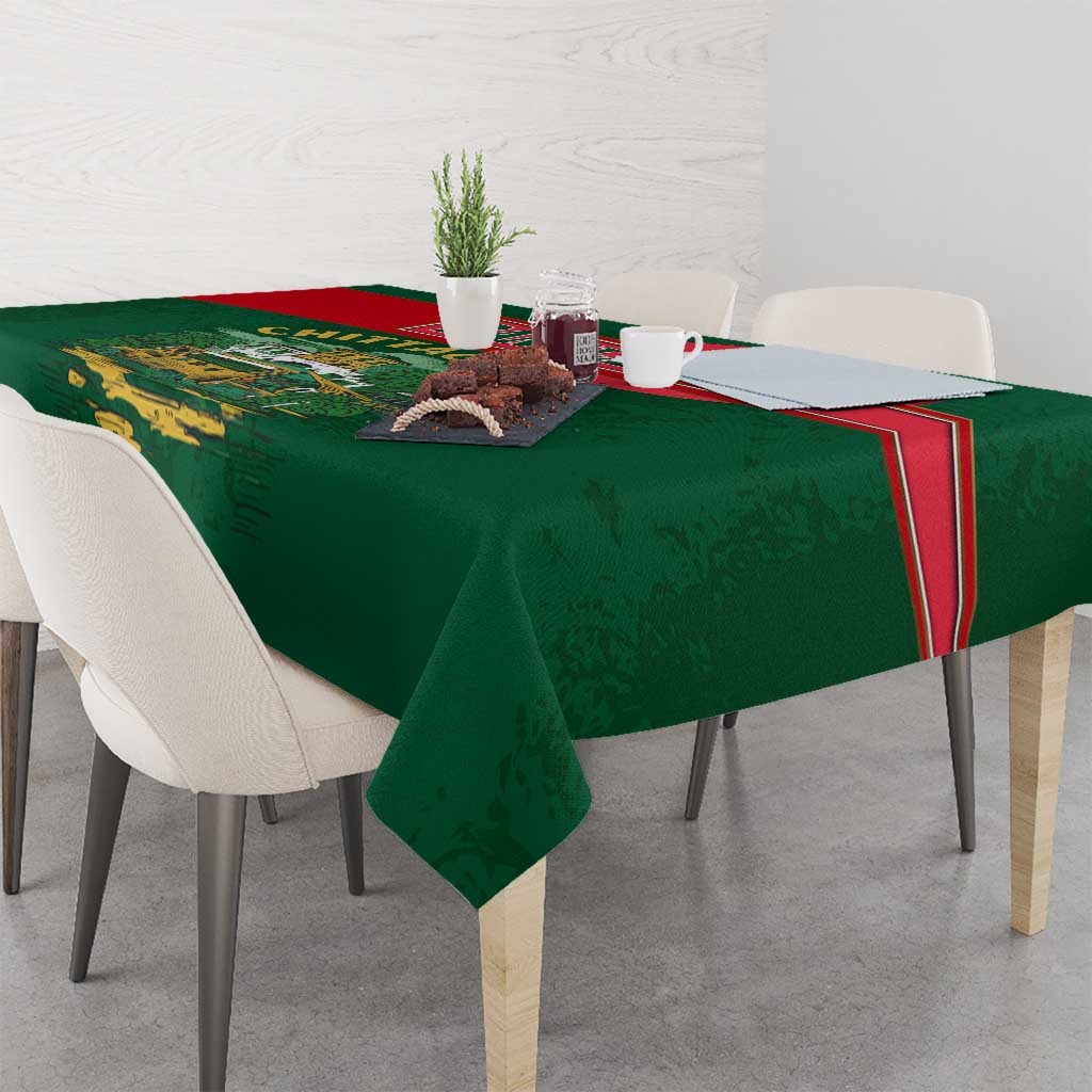 Bangladesh Chittagong Heritage Tablecloth with National Emblem and Flag