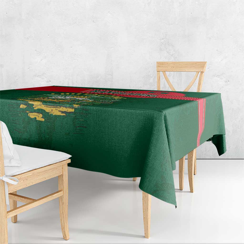 Bangladesh Chittagong Heritage Tablecloth with National Emblem and Flag