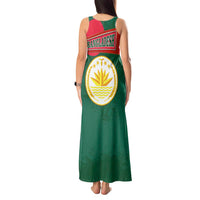 Bangladesh Chittagong Heritage Tank Maxi Dress with National Emblem and Flag