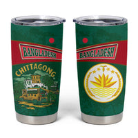 Bangladesh Chittagong Heritage Tumbler Cup with National Emblem and Flag