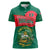 Bangladesh Chittagong Heritage Women Polo Shirt with National Emblem and Flag