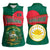 Bangladesh Chittagong Heritage Women Sleeveless Polo Shirt with National Emblem and Flag