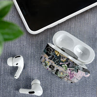 Personalized Made By Human Imperfect Statue Faces AirPods Case Handmade Look Grunge Collage Pop Art