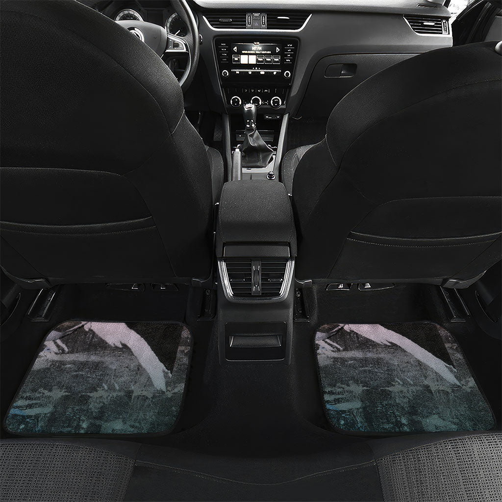 Personalized Made By Human Imperfect Statue Faces Car Mats Handmade Look Grunge Collage Pop Art