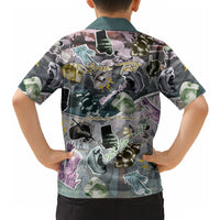 Personalized Made By Human Imperfect Statue Faces Hawaiian Shirt Handmade Look Grunge Collage Pop Art