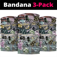 Personalized Made By Human Imperfect Statue Faces Neck Gaiter Handmade Look Grunge Collage Pop Art