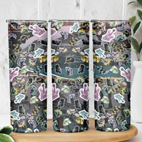 Personalized Made By Human Imperfect Statue Faces Skinny Tumbler Handmade Look Grunge Collage Pop Art