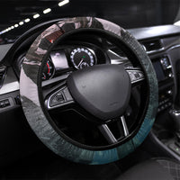 Made By Human Imperfect Statue Faces Steering Wheel Cover Handmade Look Grunge Collage Pop Art
