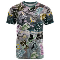 Personalized Made By Human Imperfect Statue Faces T Shirt Handmade Look Grunge Collage Pop Art