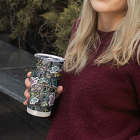 Personalized Made By Human Imperfect Statue Faces Tumbler Cup Handmade Look Grunge Collage Pop Art