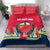 Central African Republic Bedding Set with Red Blue Green Tribal Design and National Flag - Wonder Print Shop