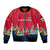 Central African Republic Bomber Jacket with Red Blue Green Tribal Design and National Flag - Wonder Print Shop