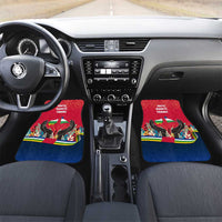 Central African Republic Car Mats with Red Blue Green Tribal Design and National Flag - Wonder Print Shop
