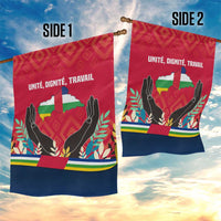 Central African Republic Garden Flag with Red Blue Green Tribal Design and National Flag - Wonder Print Shop