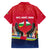 Central African Republic Hawaiian Shirt with Red Blue Green Tribal Design and National Flag - Wonder Print Shop