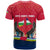 Central African Republic T Shirt with Red Blue Green Tribal Design and National Flag - Wonder Print Shop