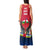 Central African Republic Tank Maxi Dress with Red Blue Green Tribal Design and National Flag - Wonder Print Shop