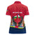 Central African Republic Women Polo Shirt with Red Blue Green Tribal Design and National Flag - Wonder Print Shop